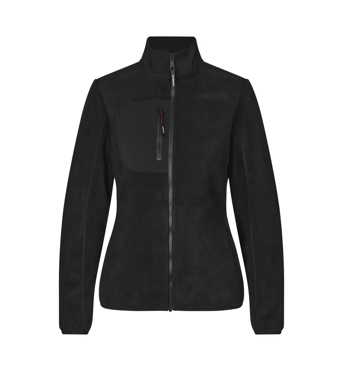 Bonded fleece jas · dames – Zwart