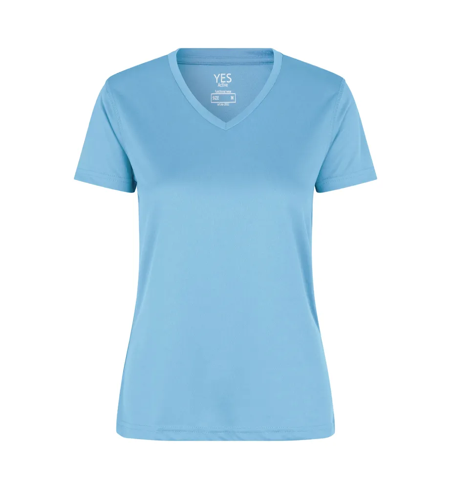 YES Active T-shirt · dames – Cyan