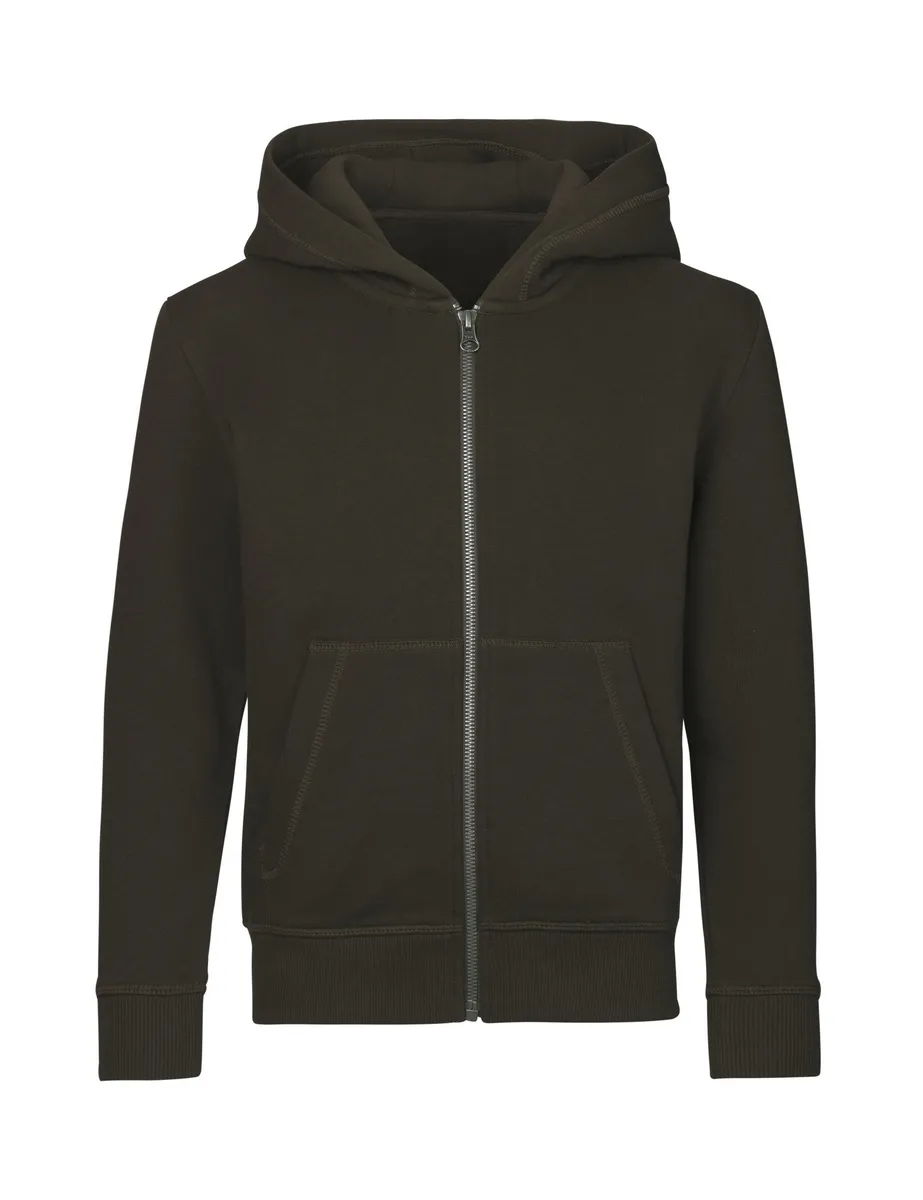 CORE hoodie met rits · kinderen – Olijf