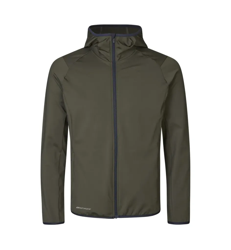 GEYSER stretch hoodie – Olijf