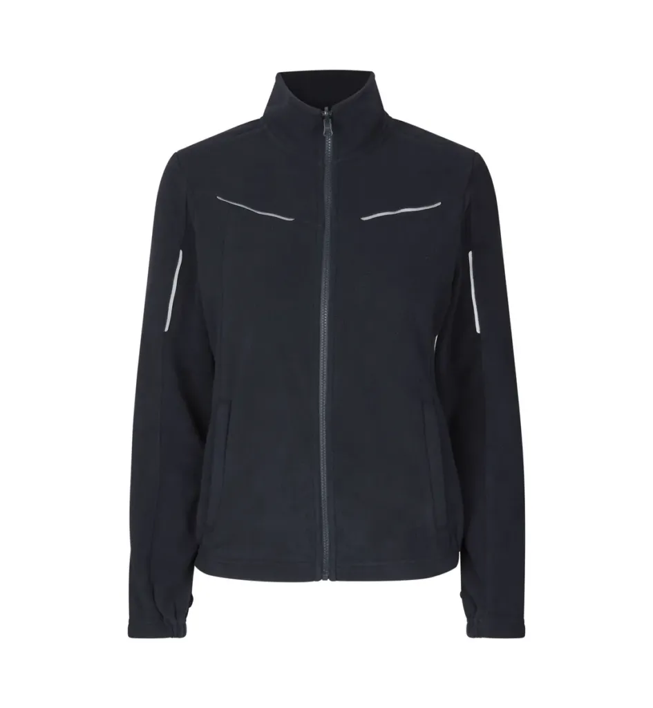 Zip-n-Mix microfleece · reflecterend · dames – Marine