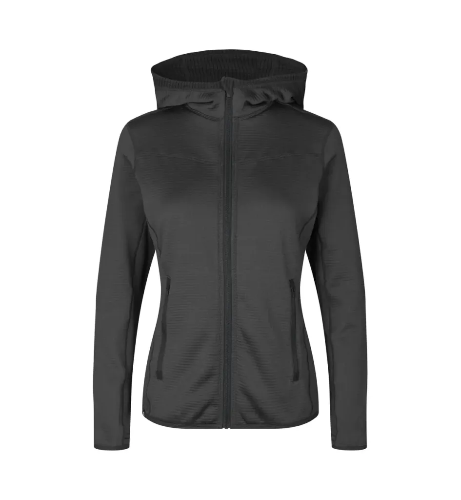 Cardigan · stretch comfort · dames – Houtskool