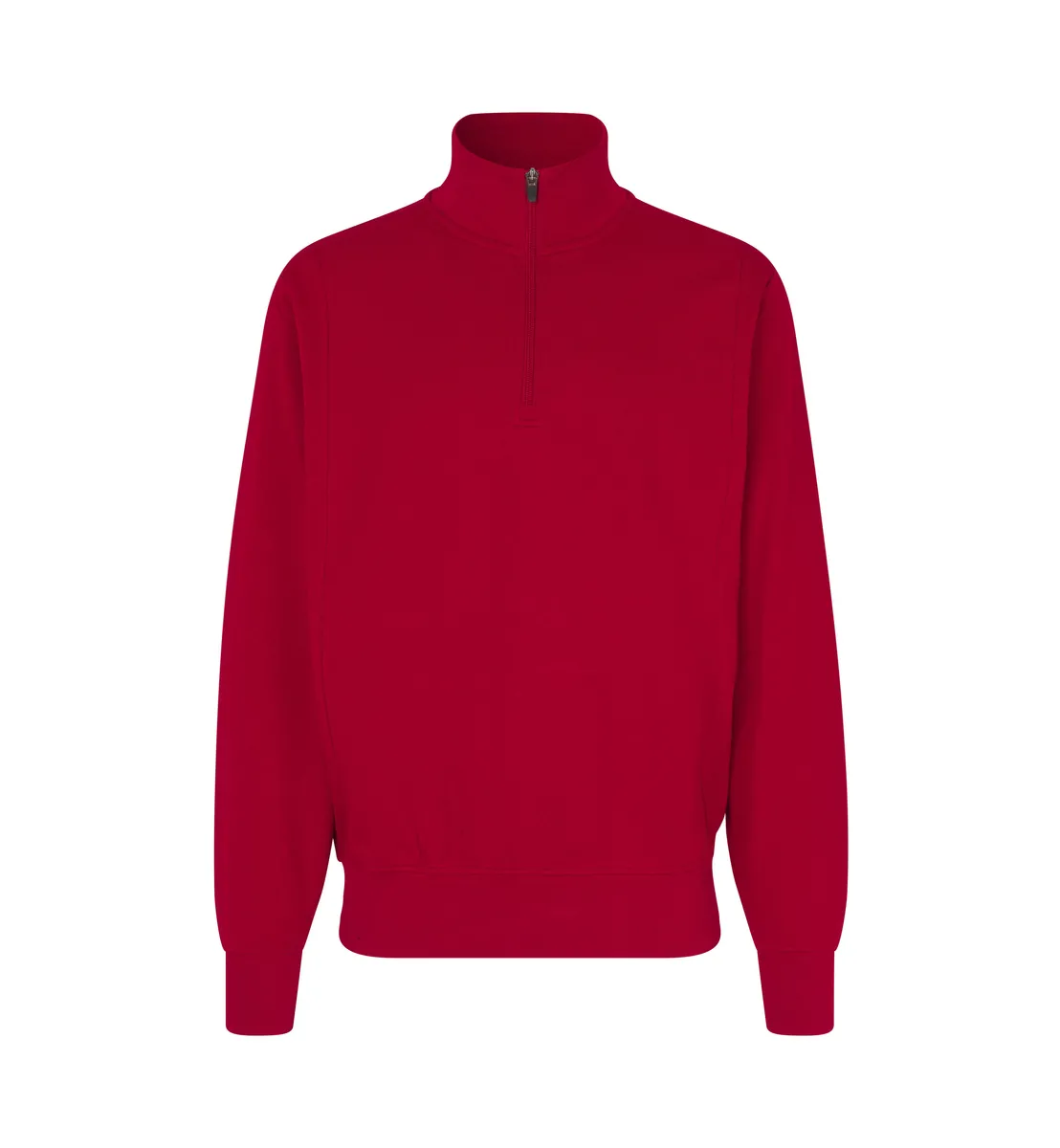 Sweatshirt met rits – Rood
