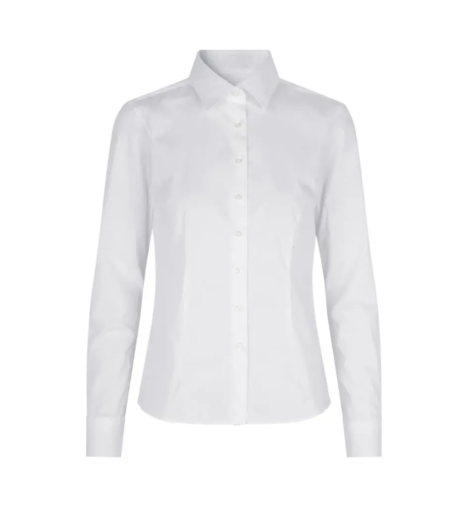 SEVEN SEAS Poplin · modern · dames – Wit