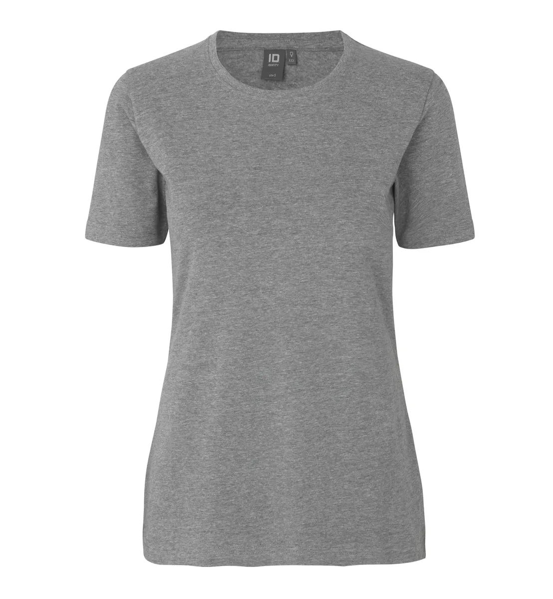 Stretch T-shirt · comfort · dames – Grijs Gemêleerd