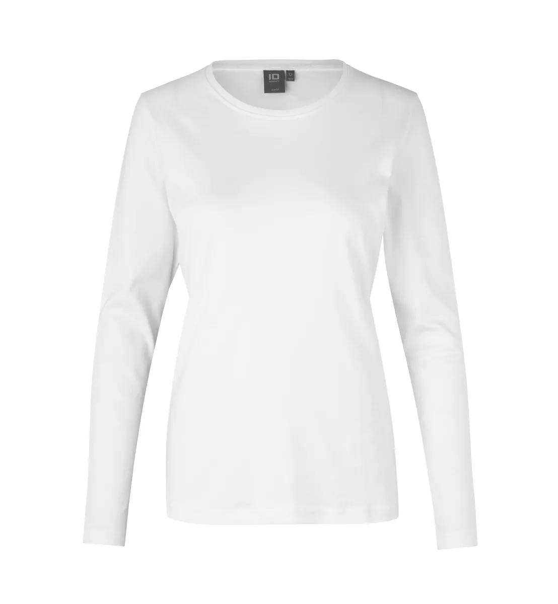 Interlock T-shirt · lange mouw · dames – Wit