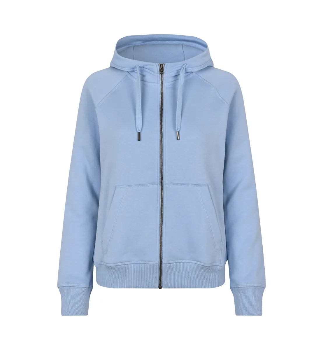 CORE hoodie · met rits · dames – Lichtblauw