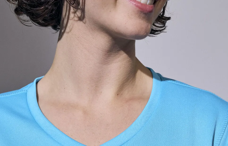 YES Active T-shirt · dames – Cyan