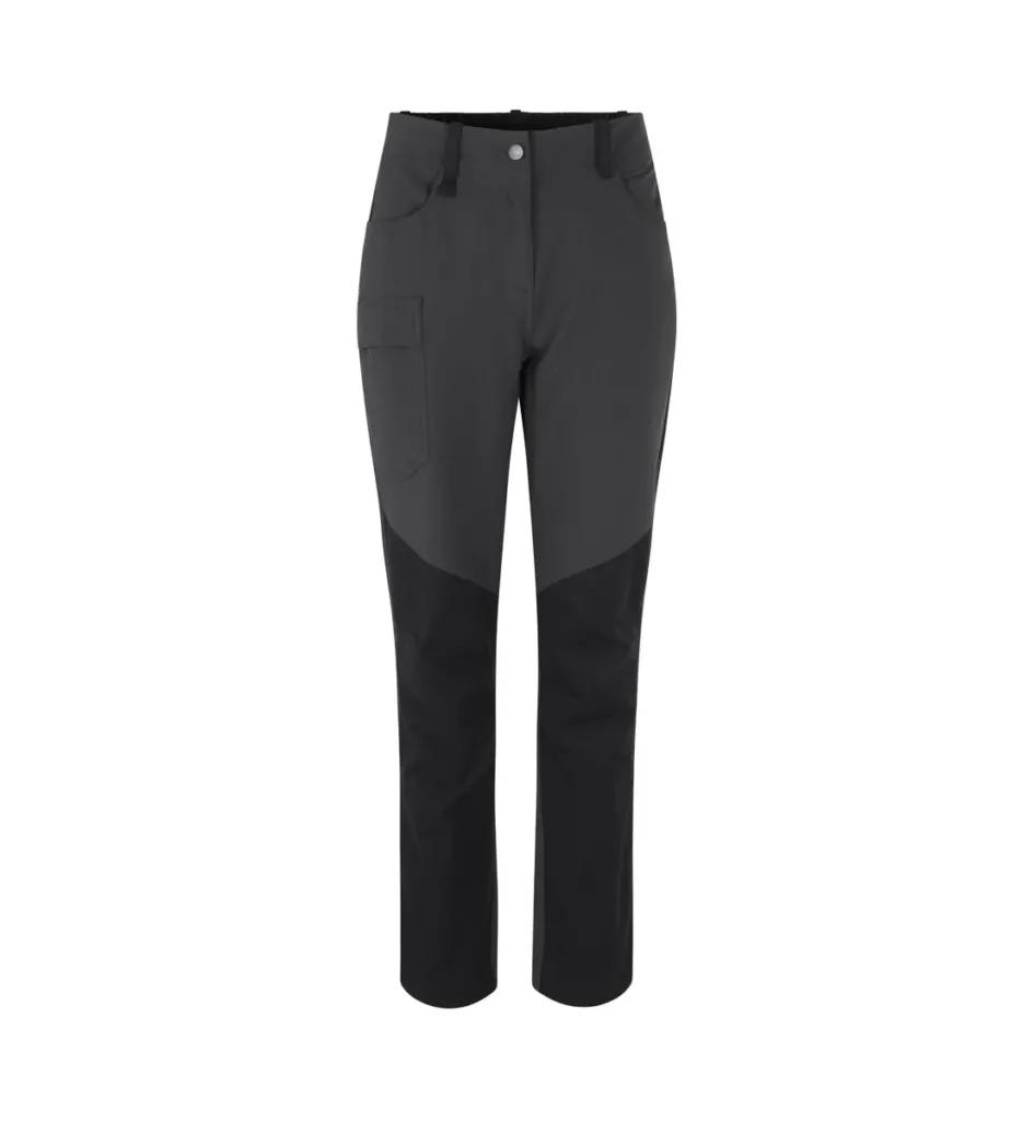 Hybride stretch broek · dames – Houtskool