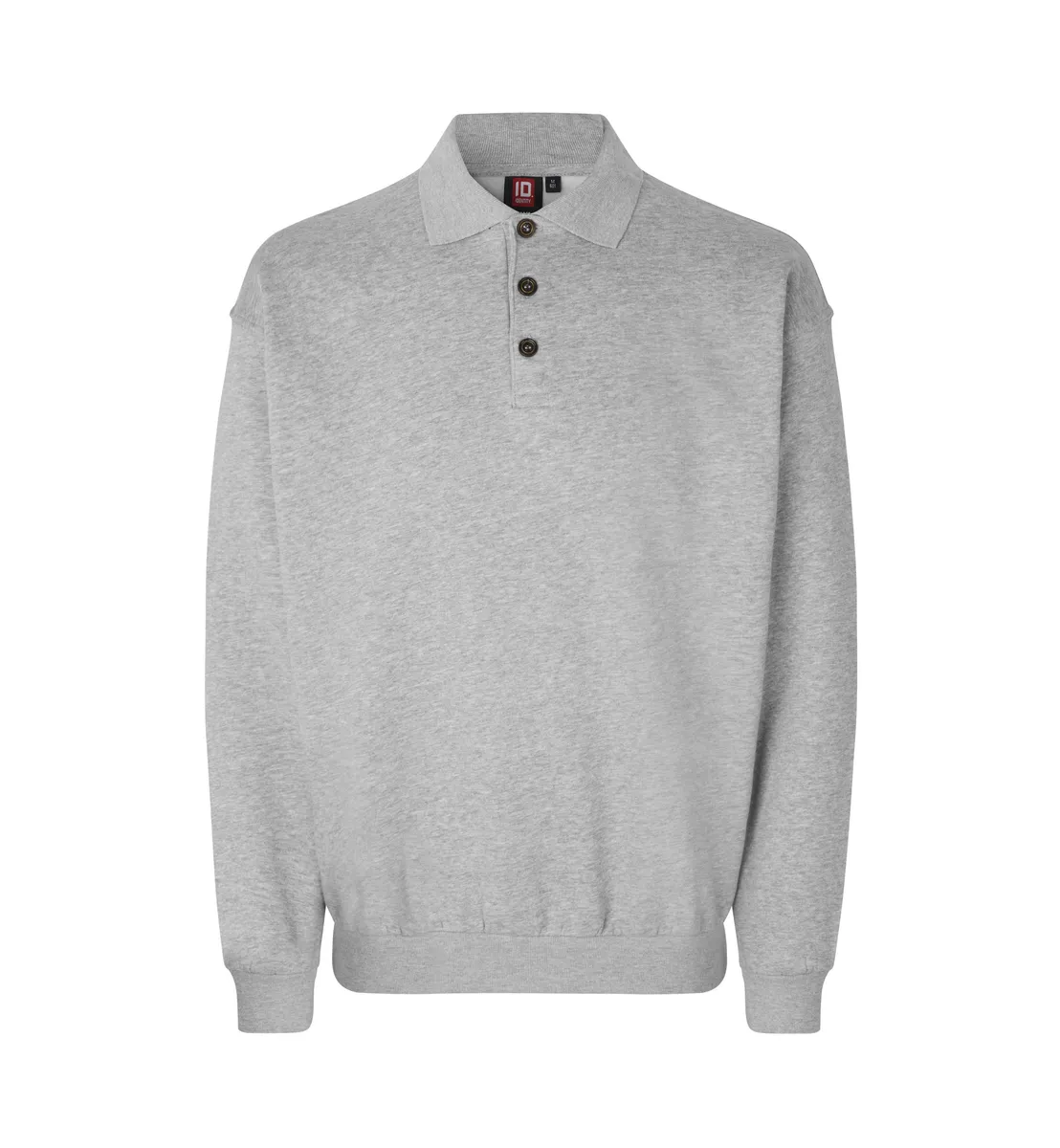 Polo sweatshirt · klassiek – Grijs Gemêleerd