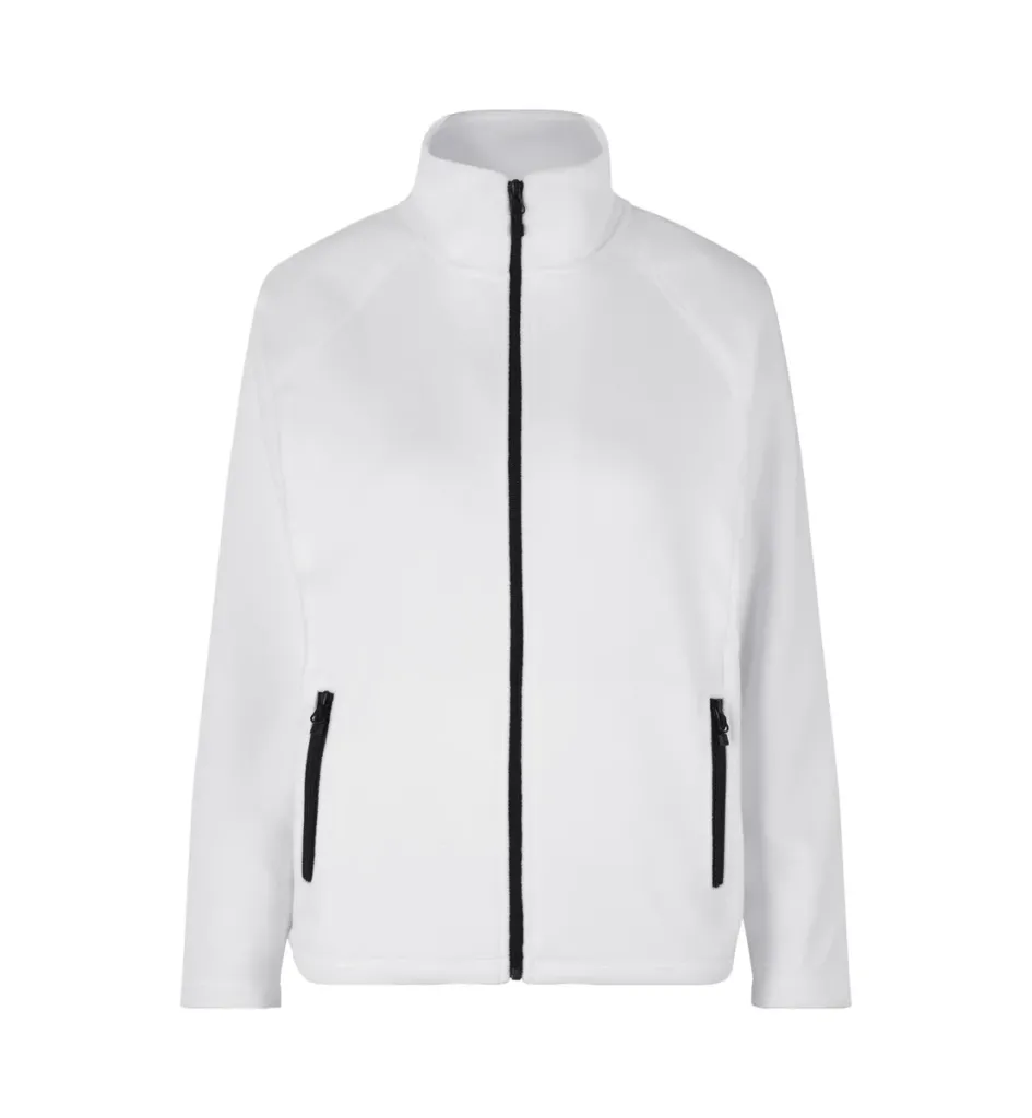 Cardigan · microfleece · dames – Wit