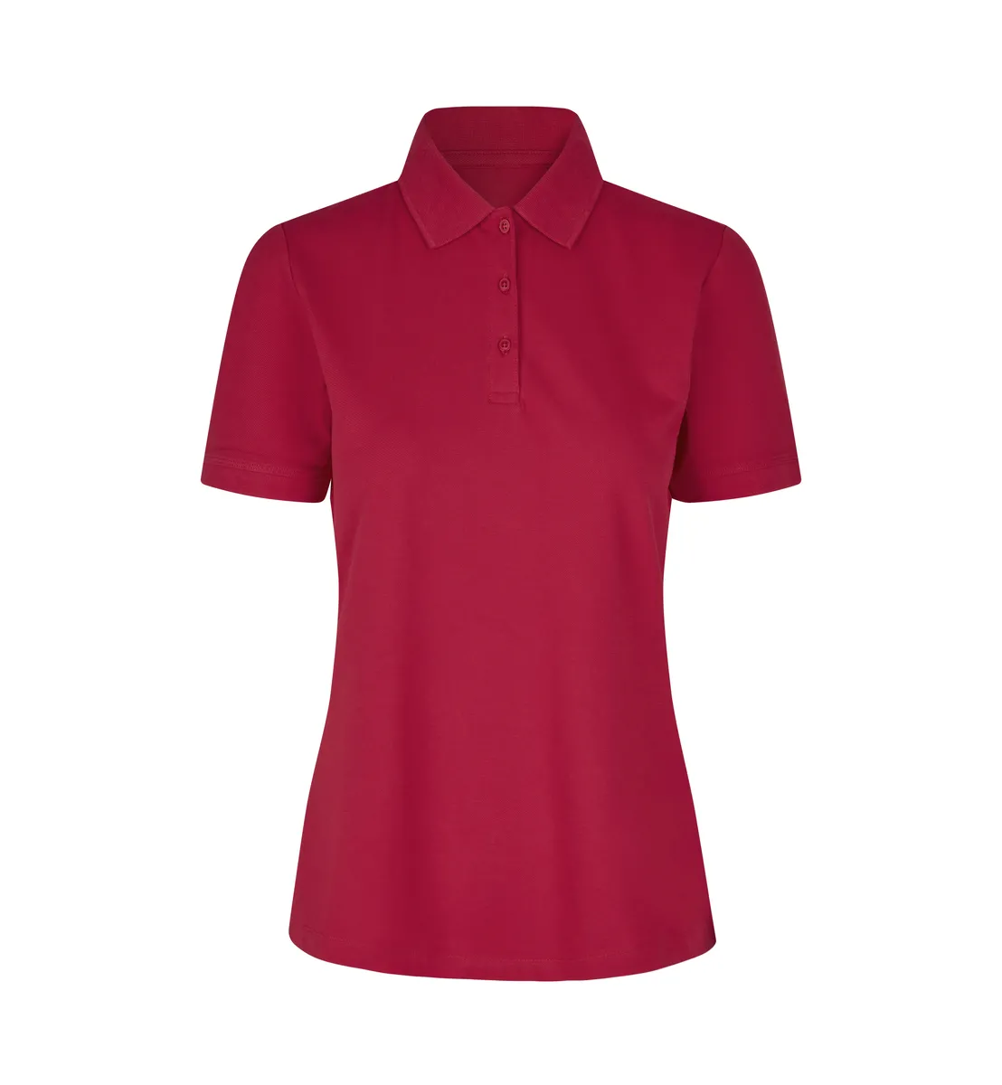 Poloshirt · biologisch kantoen · dames – Rood