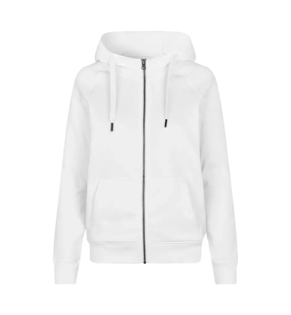 CORE hoodie · met rits · dames – Wit