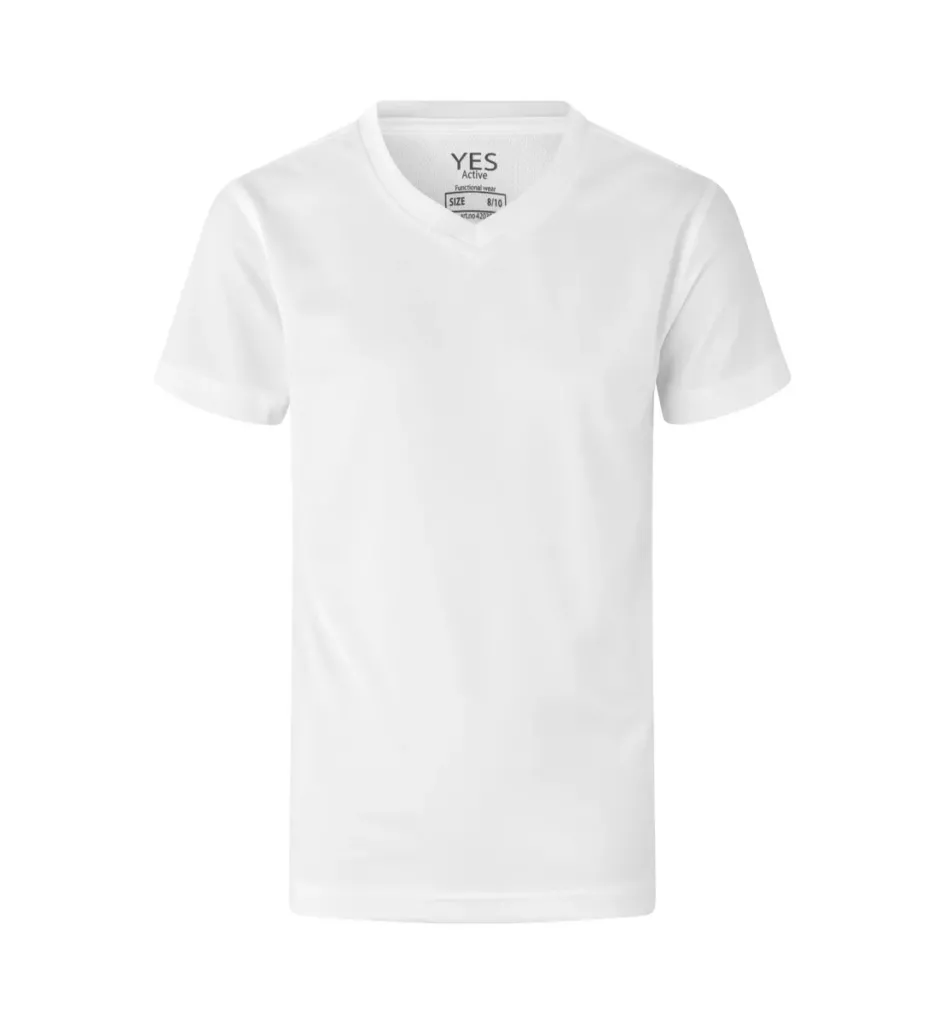 YES Active T-shirt · kinderen – Wit