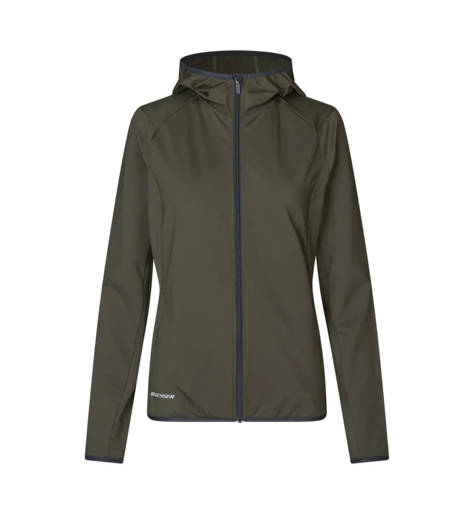 GEYSER stretch hoodie · dames – Olijf