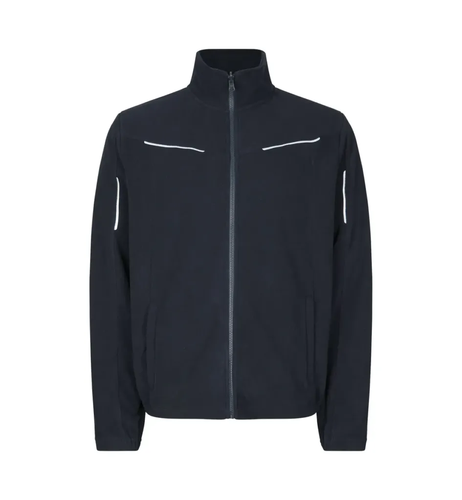 Zip-n-Mix microfleece · reflecterend – Marine