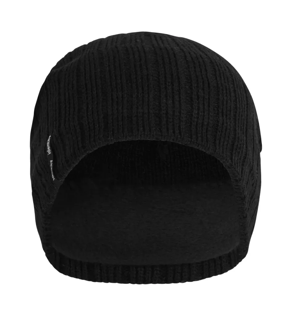 Gebreide muts · voering – Zwart