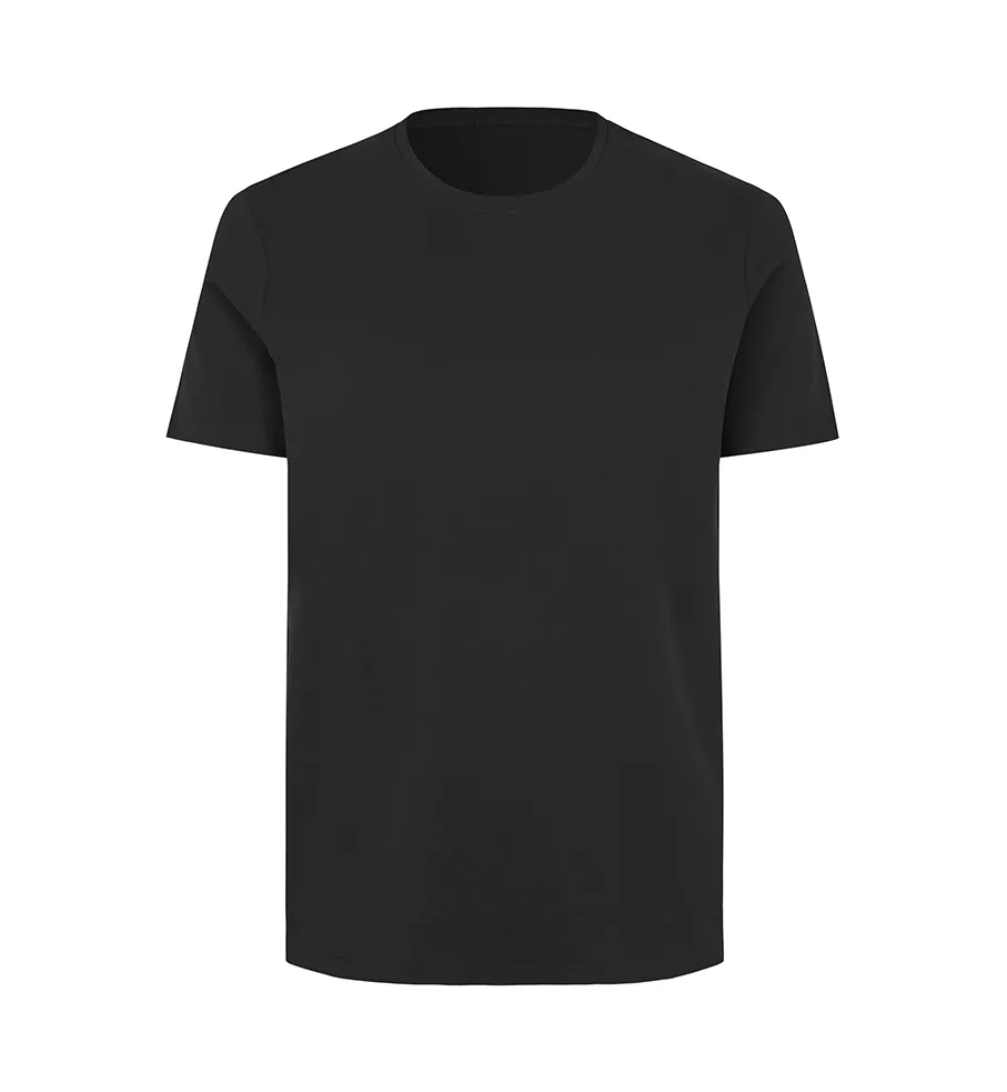 Interlock T-shirt · biologisch – Zwart