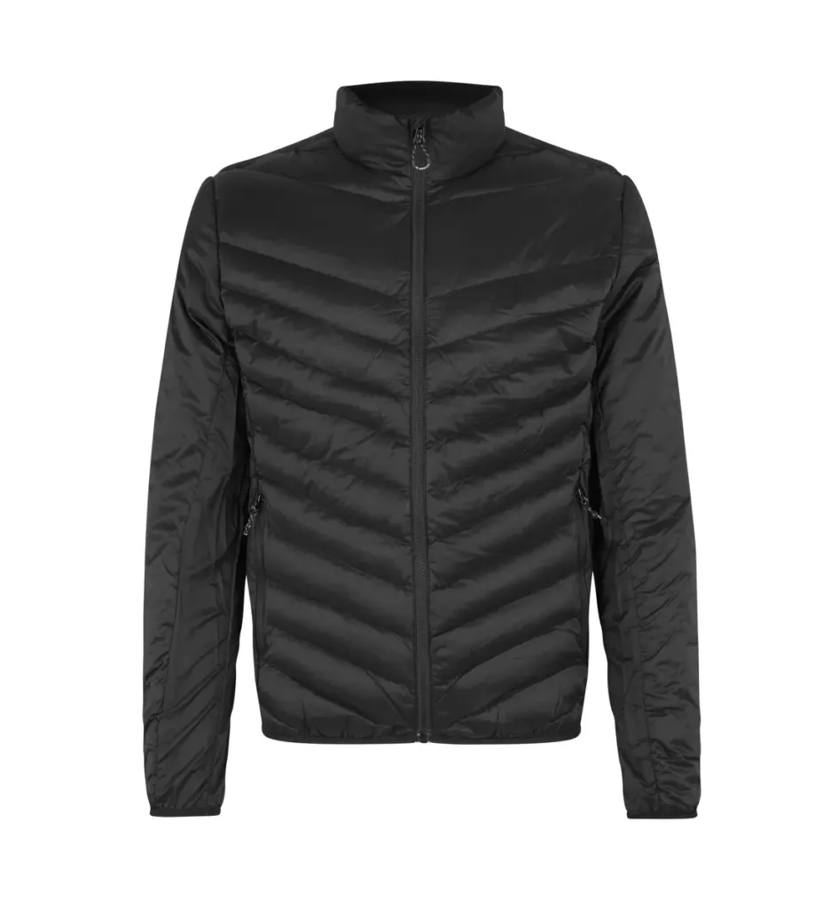 Gewatteerde jas · stretch – Zwart