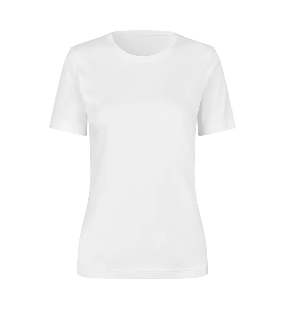 Interlock T-shirt · biologisch · dames – Wit