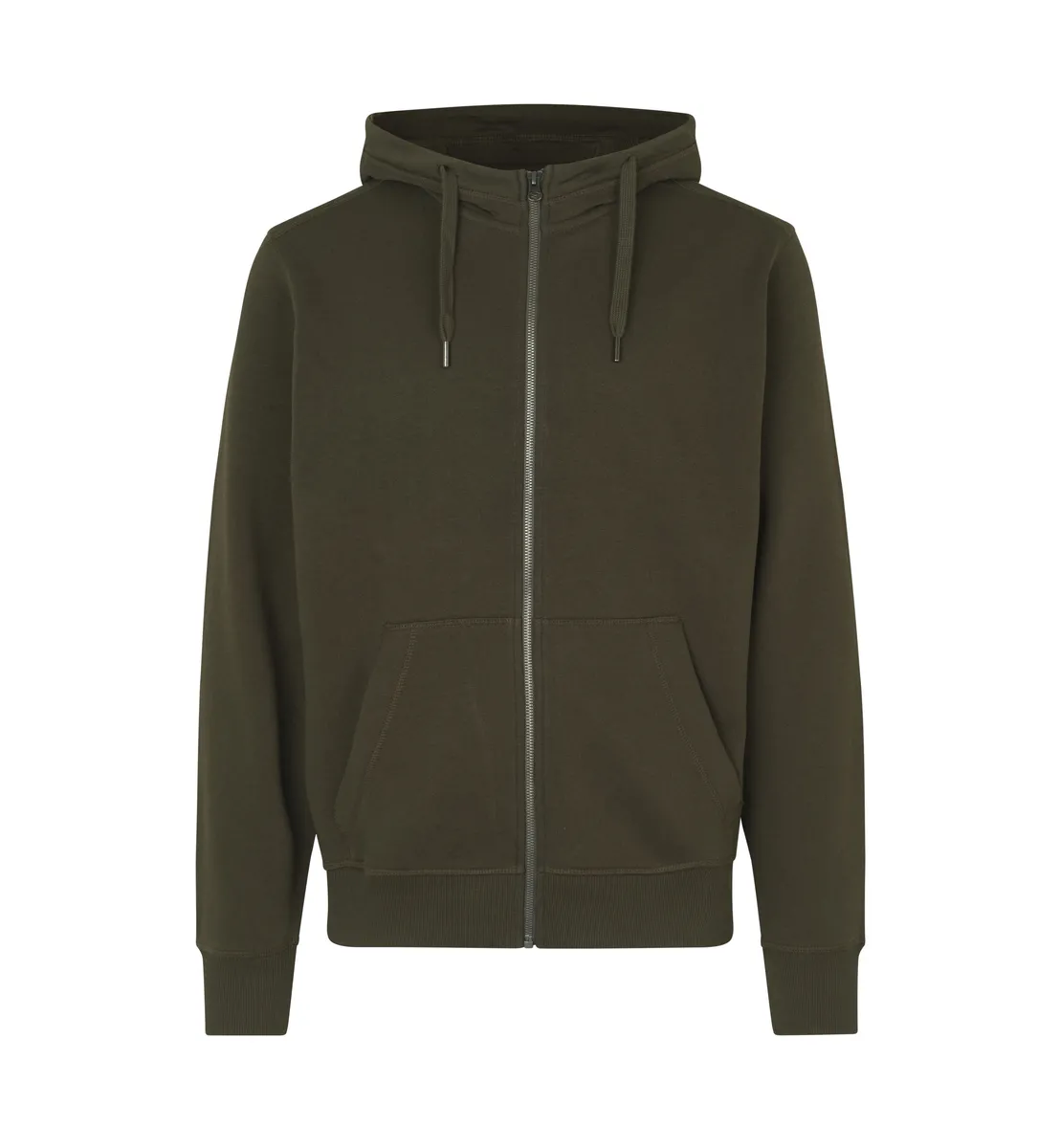CORE hoodie · met rits – Olijf