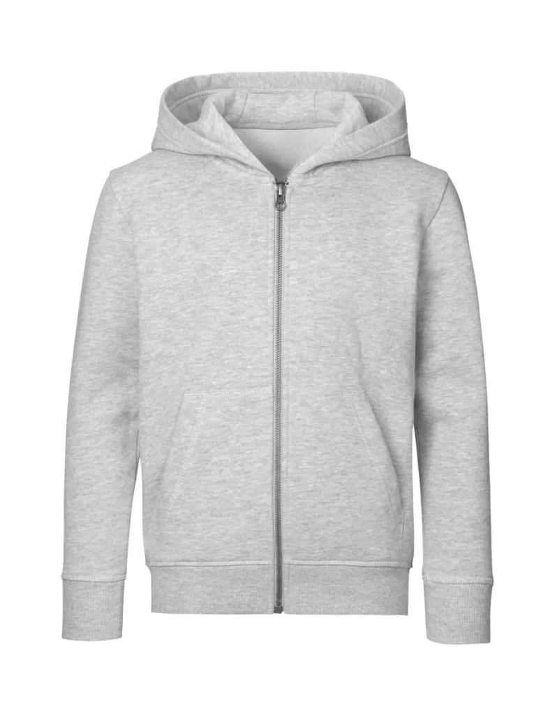 CORE hoodie met rits · kinderen – Grijs Gemêleerd