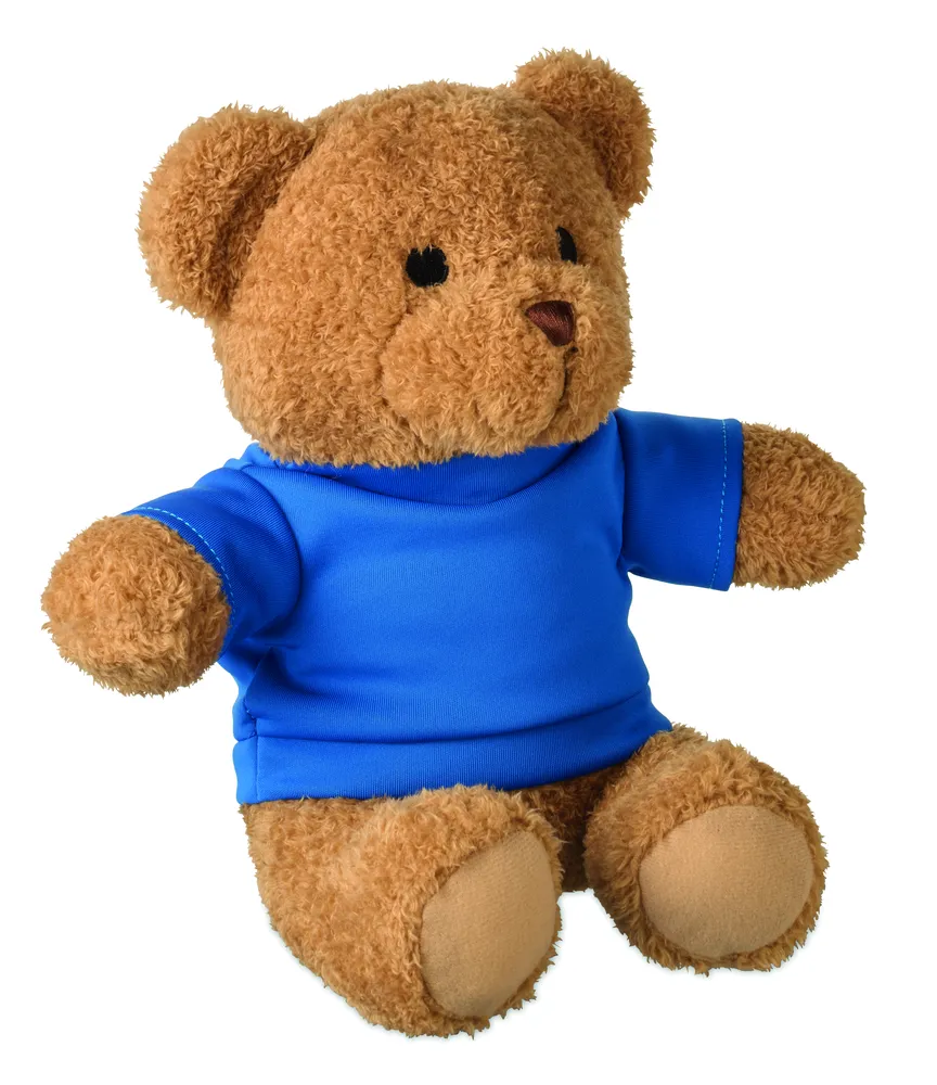 Jackie · Teddybeer met T-shirt 23cm – Blauw
