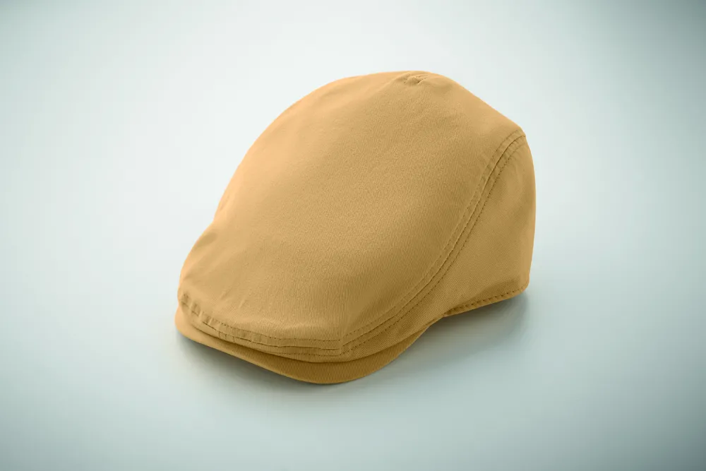 Flat Peak · Newsboy platte pet 235g/m² – Khaki