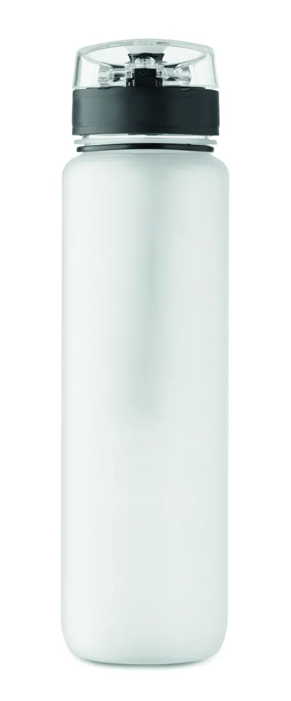 Isforden Mark · Sportwaterfles RPET 1L – Transparant wit