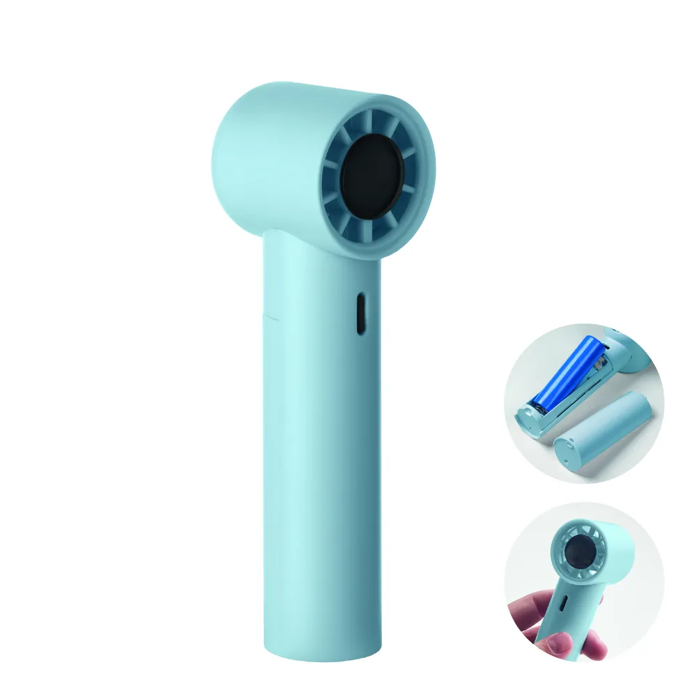 Glaci · Mini hi-speed handventilator – Babyblauw