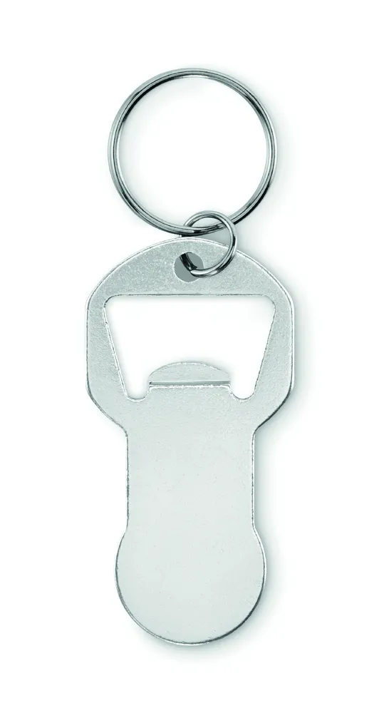 Clave · Alu sleutelhanger flesopener – Zilver