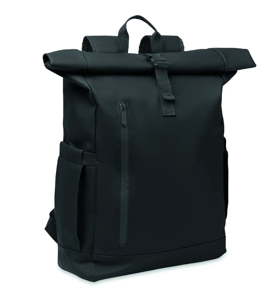 Bangkok Roll · Rolltop laptop rugzak 600D – Zwart