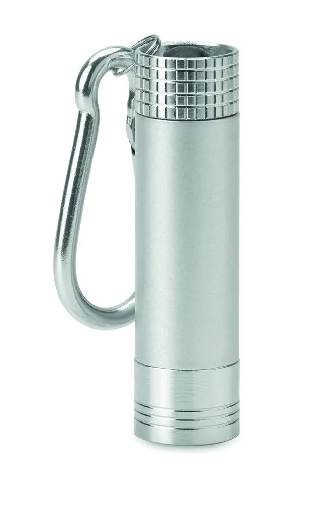 Pop Light · Aluminium/ABS LED zaklampje – Zilver