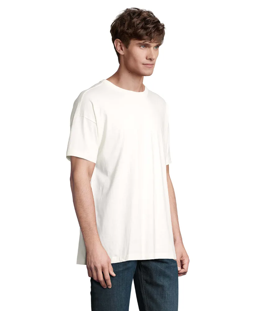 Boxy Men · Boxy Oversize T-shirt Heren – Gebroken wit