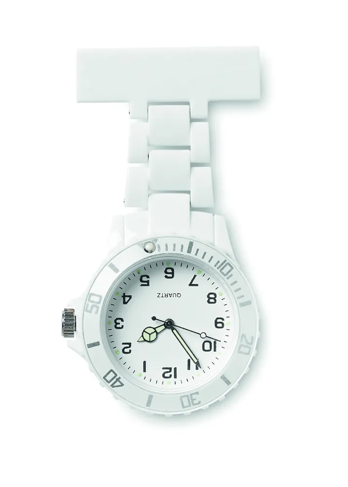 Nurwatch · Analoog zusterhorloge – Wit