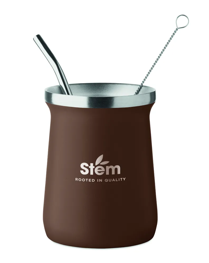 Miyerba · Yerba maté theekopje – Bruin