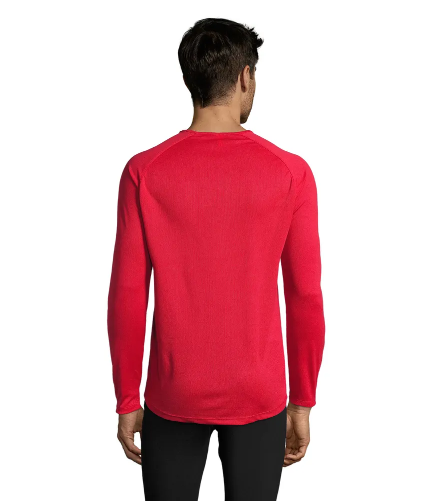 Sporty Lsl Men T-shirt – Rood