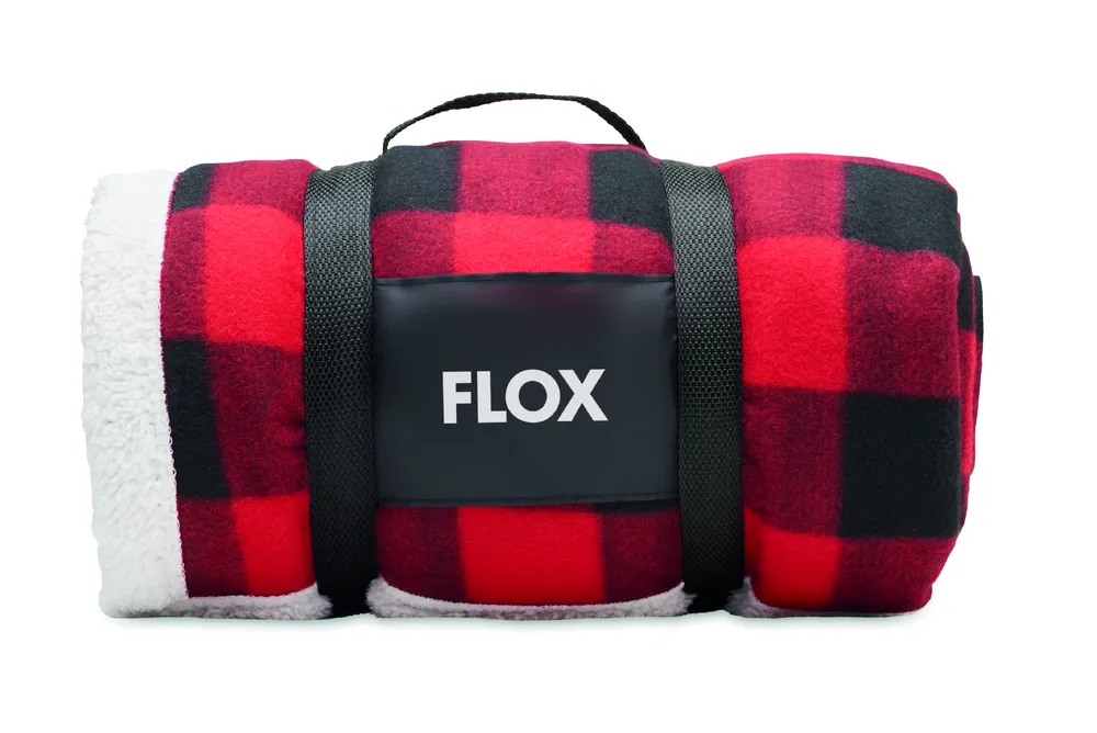 Shermatt · RPET sherpa fleecedeken – Rood