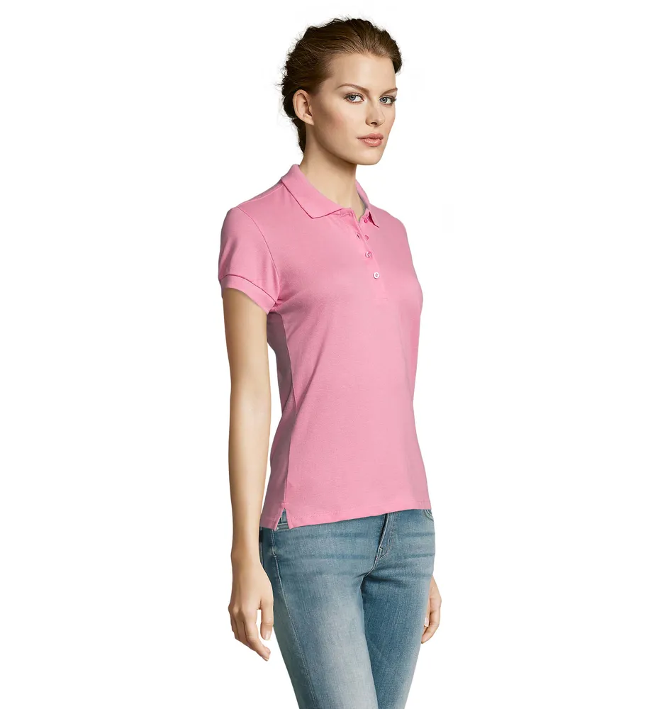 People dames polo 210g – Orchidee roze