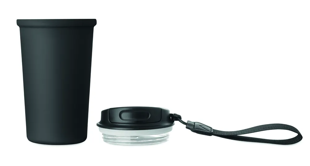 Nakano · Gerecycled stalen beker 400ml – Zwart