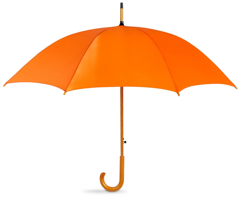 Cumuli · Paraplu met houten handvat – Oranje