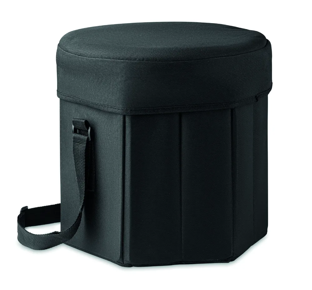 Seat & Drink · Opvouwbare koeltas- /krukje – Zwart