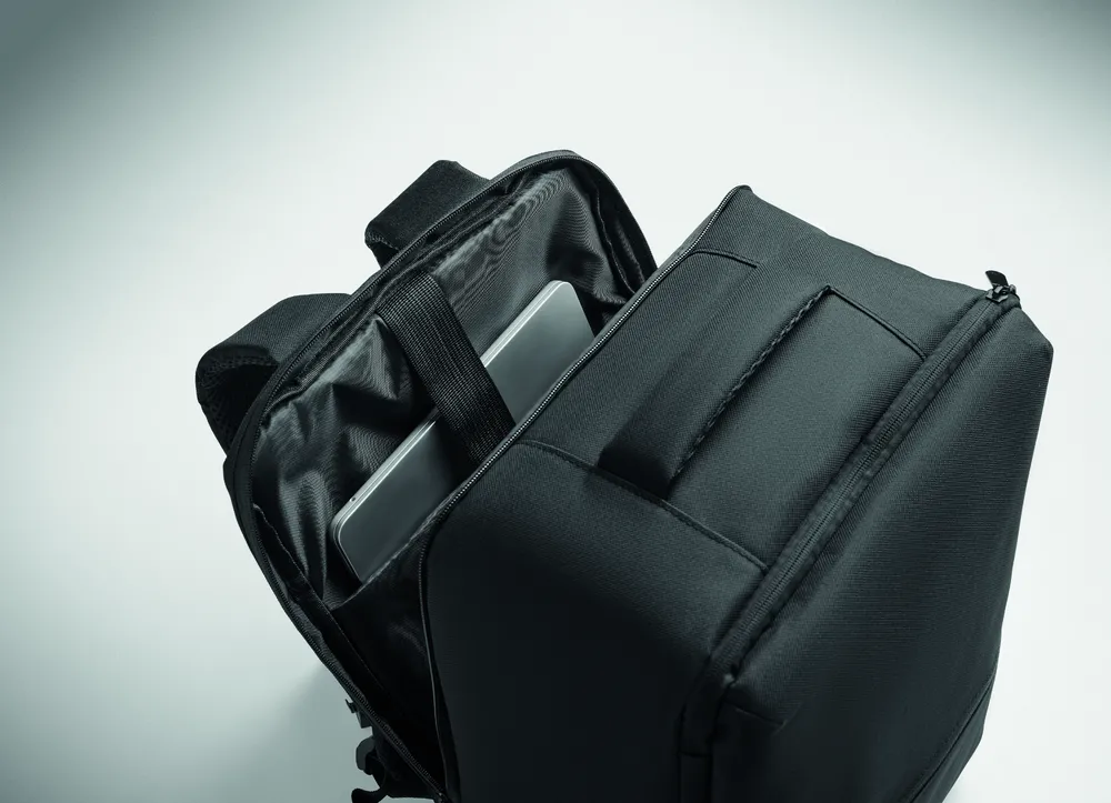 Cityflow · RPET rugzak met vacuümzak 18L – Zwart