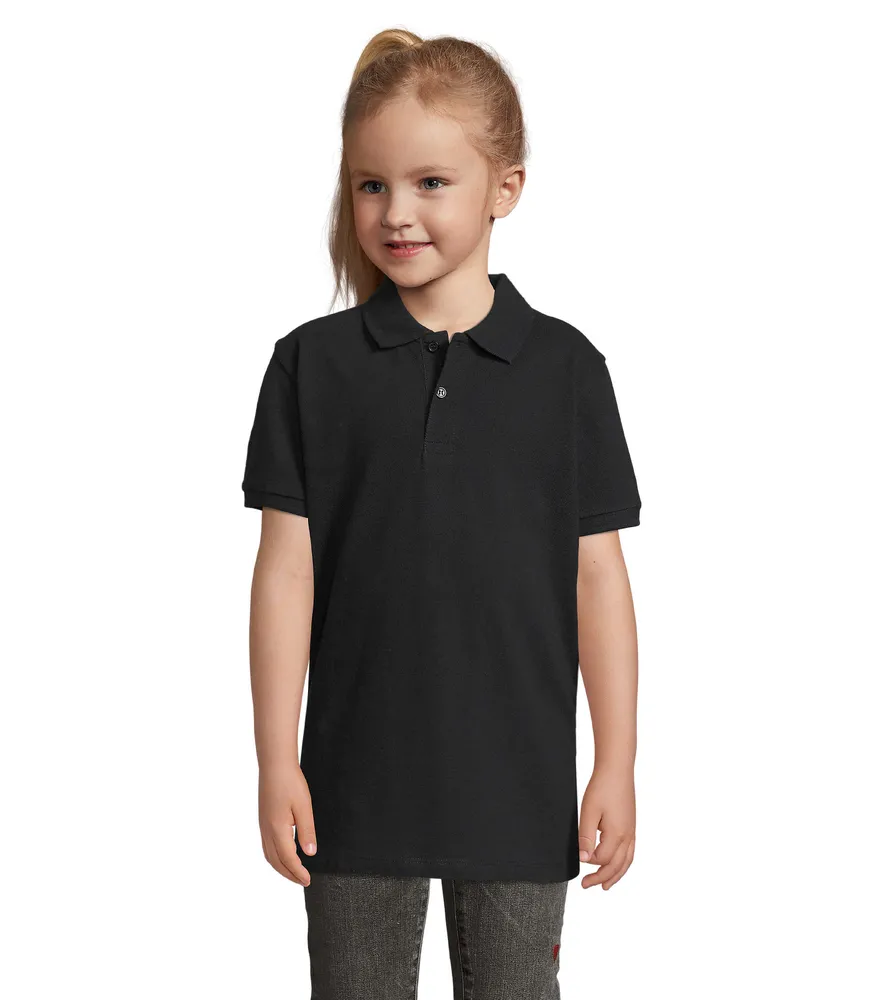 Perfect Kids · Perfect kinder polo 180g – Zwart