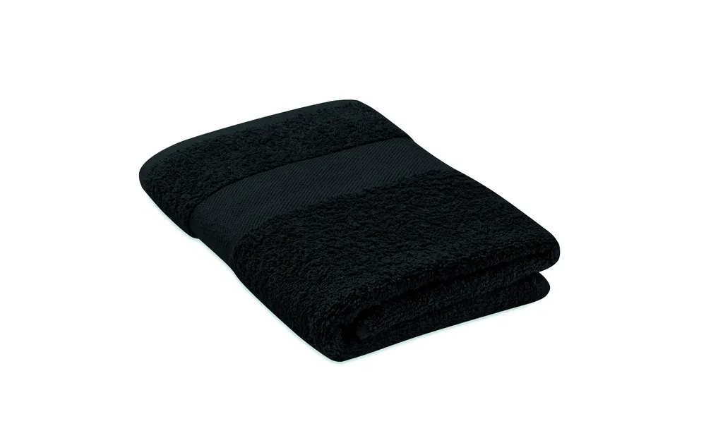 Serry · Handdoek organisch 50x30cm – Zwart