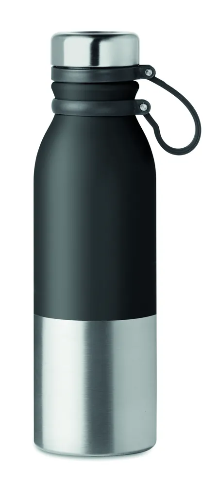 Iceland · Dubbelwandige drinkfles 600 ml – Zwart