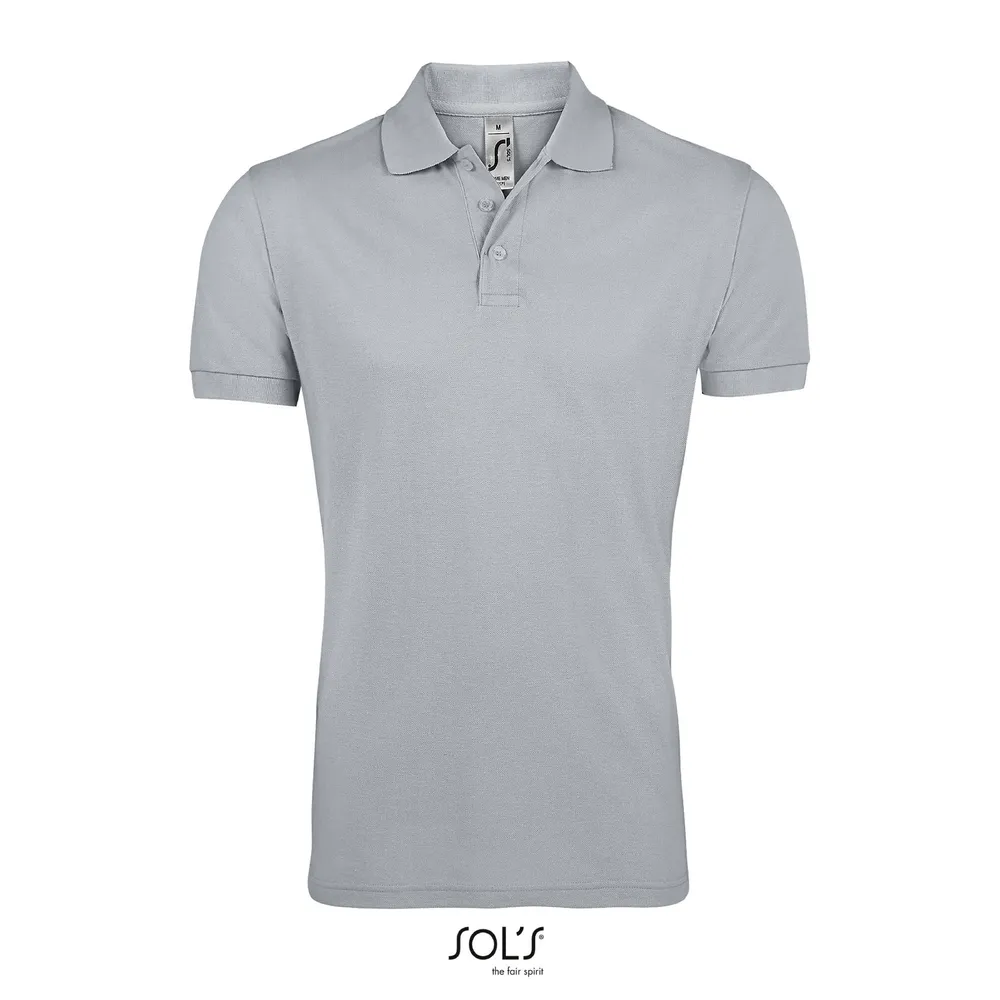 Prime Men · Prime heren polo 200g – Zuiver grijs