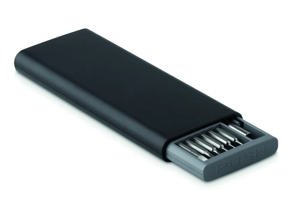 Toolbox · Schroevendraaierset in boxje – Zwart