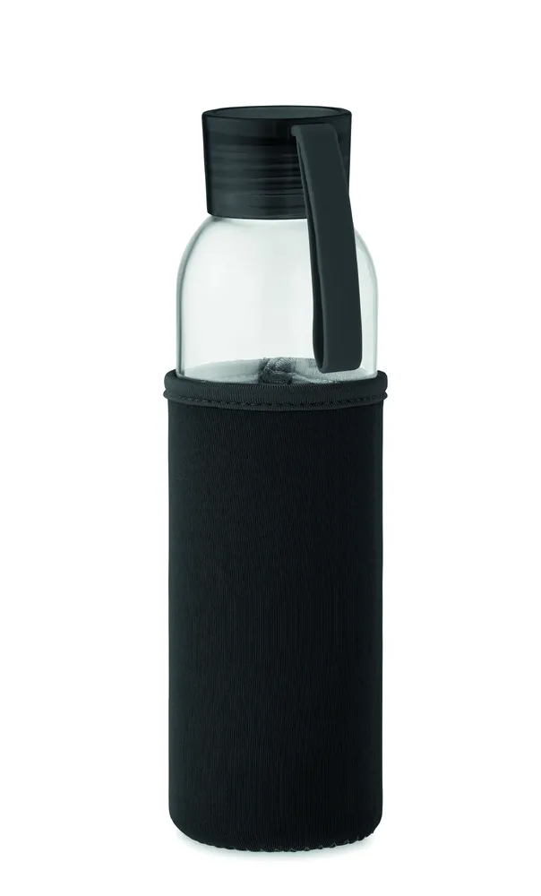 Ebor · Gerecyclede glazen fles 500 ml – Zwart