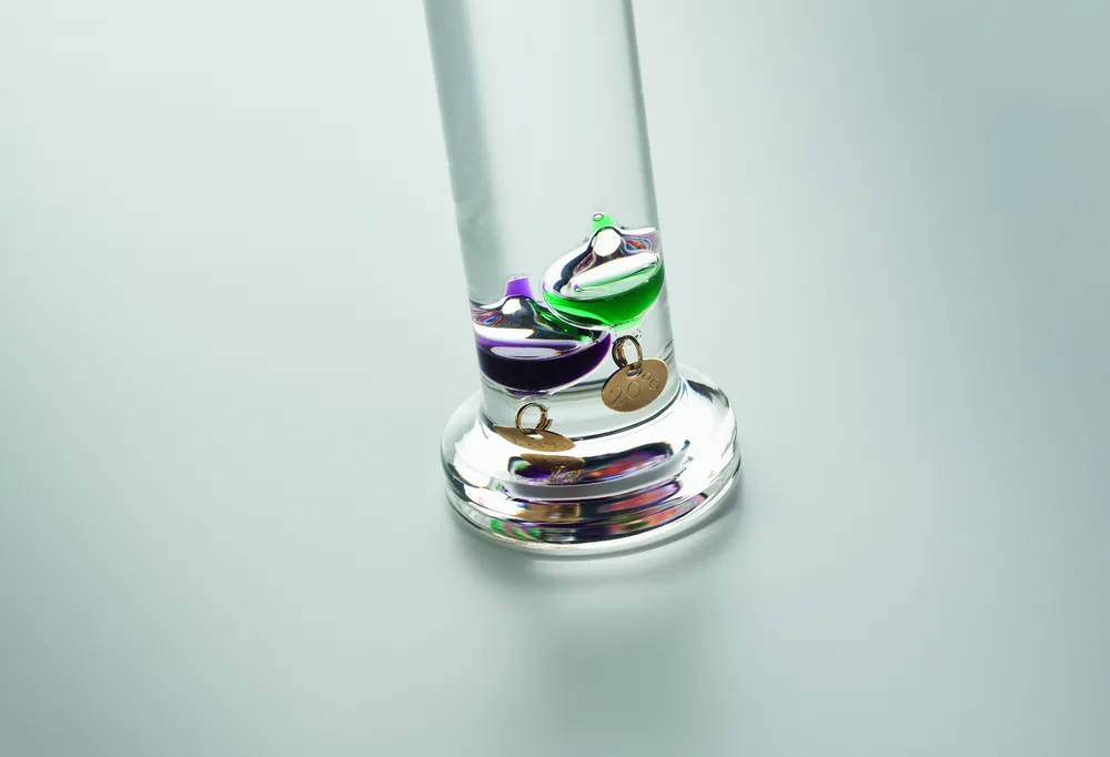 Galileo thermometer glas 28cm – Transparant